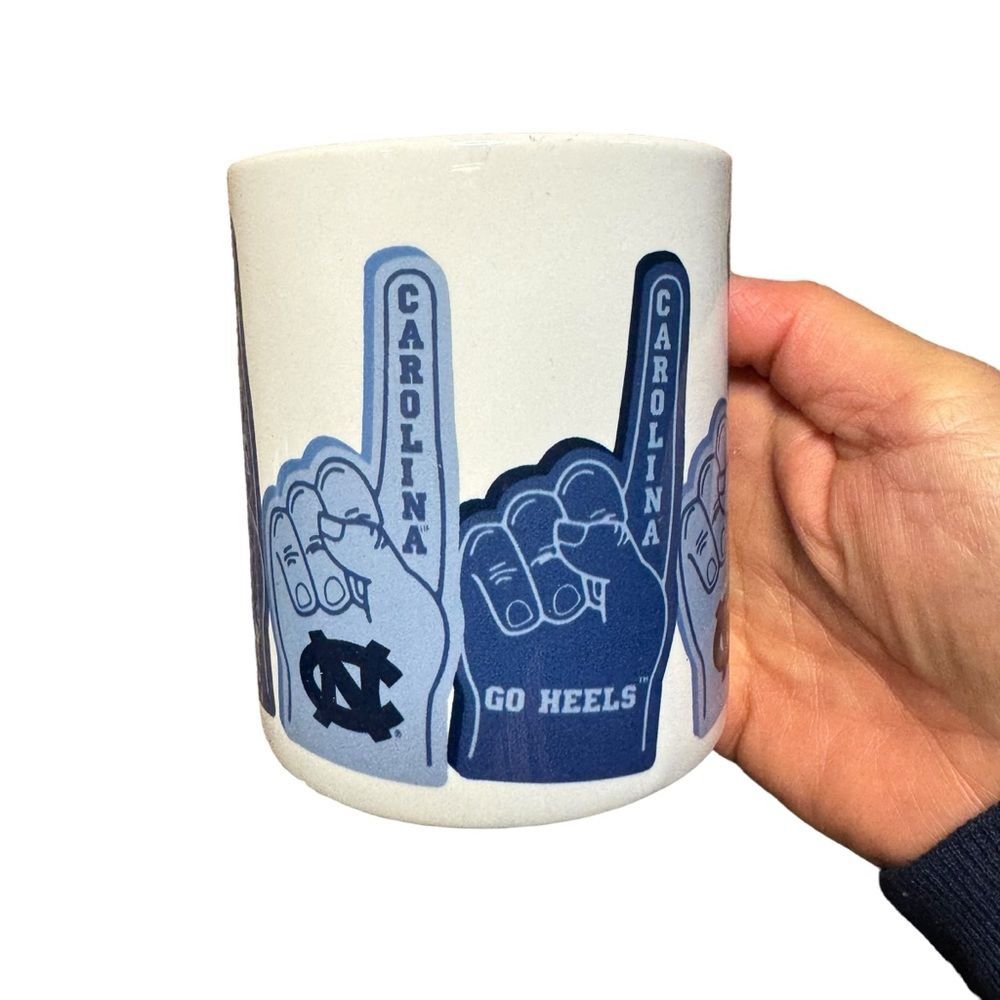 NCAA UNC North Carolina Tar Heels Ceramic Mug #1 Fan Finger ACC - Picture 2 of 5